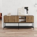 Μπουφές Amira Megapap χρώμα καρυδί Ud - black wood 180x40x80εκ.