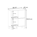 Μπουφές Arch Megapap χρώμα sandstone 98x40x120,5εκ.
