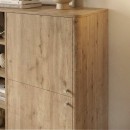 Μπουφές Colia Megapap χρώμα sepet oak 85x44x120,4εκ.