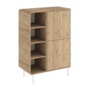 Μπουφές Colia Megapap χρώμα sepet oak 85x44x120,4εκ.