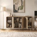 Μπουφές Colia Megapap χρώμα sepet oak 150x44x80εκ.