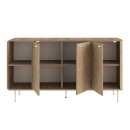 Μπουφές Colia Megapap χρώμα sepet oak 150x44x80εκ.