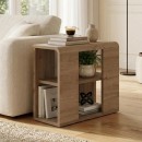 Τραπεζάκι βοηθητικό Colia Megapap χρώμα sepet oak 58x25x50εκ.