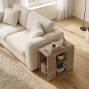 Τραπεζάκι βοηθητικό Colia Megapap χρώμα sepet oak 58x25x50εκ.