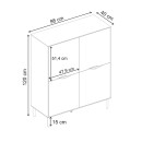 Μπουφές Marquise Megapap χρώμα sandstone 98x40x120εκ.