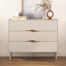 Συρταριέρα Marquise Megapap χρώμα sandstone 98x40x78,5εκ.