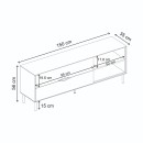 Έπιπλο τηλεόρασης Marquise Megapap χρώμα sandstone 150x35x56εκ.