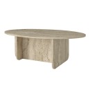 Τραπεζάκι σαλονιού Ravey Megapap χρώμα travertine 120x60x39,8εκ.