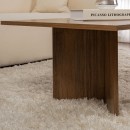 Τραπεζάκι σαλονιού Sabin Megapap χρώμα καρυδί 119x60x40εκ.