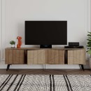 Έπιπλο τηλεόρασης Dune Megapap χρώμα ανοιχτό καρυδί 180x29,6x50εκ.