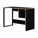 Γραφείο εργασίας Cubo Megapap χρώμα black wood 110x50x75εκ.
