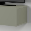 Έπιπλο τηλεόρασης επιτοίχιο Francy Megapap χρώμα ash green 135x31,7x25εκ.