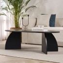 Τραπεζάκι σαλονιού Melina Megapap χρώμα black wood 120x60x40εκ.