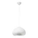 Φωτιστικό οροφής Nua Megapap E27 fiberglass μονόφωτο χρώμα λευκό 40x38x120εκ.