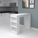 Τραπέζι μπαρ Deep Megapap χρώμα λευκό 120x50x100εκ.