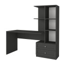 Γραφείο εργασίας Mantra Megapap χρώμα ανθρακί 155x60x152εκ.