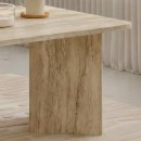 Τραπεζάκι σαλονιού Sam Megapap χρώμα travertine 100x60x41,8εκ.