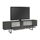 Έπιπλο τηλεόρασης Orontes Megapap χρώμα ανθρακί 180x29,6x50εκ.