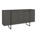 Μπουφές Orontes Megapap χρώμα ανθρακί 160x35,2x80εκ.