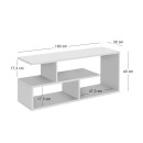 Έπιπλο τηλεόρασης Forever Megapap χρώμα λευκό 100x30x40cm.