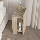 Κομοδίνο Elos Megapap δεξί χρώμα travertine 25x27x60εκ.
