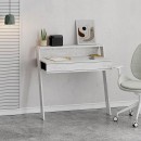 Γραφείο εργασίας Cowork Megapap χρώμα λευκό αντικέ 94x50x91εκ.