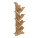 Βιβλιοθήκη Milton Megapap χρώμα pine oak 44x22x121εκ.