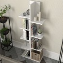 Βιβλιοθήκη Tree Megapap χρώμα λευκό 45x21,4x121,8εκ.