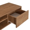 Έπιπλο τηλεόρασης Amedeo Megapap χρώμα καρυδί 140x40x50εκ.