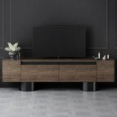 Έπιπλο τηλεόρασης Haven Megapap χρώμα καρυδί 180x30x50εκ.