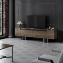 Έπιπλο τηλεόρασης Haven Megapap χρώμα καρυδί 180x30x50εκ.