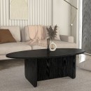 Τραπεζάκι σαλονιού Ravey Megapap χρώμα sencron black 120x60x39,8εκ.