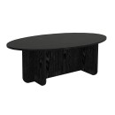 Τραπεζάκι σαλονιού Ravey Megapap χρώμα sencron black 120x60x39,8εκ.