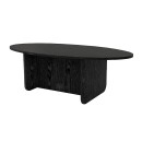 Τραπεζάκι σαλονιού Ravey Megapap χρώμα sencron black 120x60x39,8εκ.