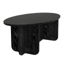 Τραπεζάκι σαλονιού Ravey Megapap χρώμα sencron black 120x60x39,8εκ.