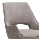 Πολυθρόνα τραπεζαρίας Alessia Megapap περιστρεφόμενη elephant grey ύφασμα - μεταλλικό μαύρο πόδι 58x66x85εκ. | Σετ 2 τεμ