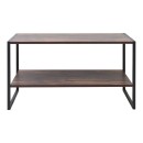 Τραπεζάκι σαλονιού Giza Megapap χρώμα rustic καρυδί 90,2x50,3x50,4εκ.
