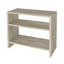 Τραπεζάκι βοηθητικό Silvanus Megapap χρώμα travertine 51x17,5x49εκ.