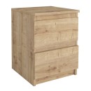 Κομοδίνο Breve Megapap χρώμα sapphire oak 39,8x41,8x55εκ.