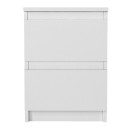 Κομοδίνο Breve Megapap χρώμα λευκό 39,8x41,8x55εκ.