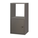 Κομοδίνο Vito Megapap χρώμα ανθρακί 34x30x66,4εκ.