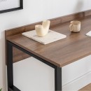 Γραφείο εργασίας Rana Megapap χρώμα καρυδί - μαύρο 120x60x78,8εκ.