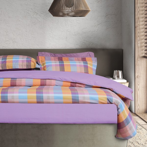 DAS HOME ΣΕΤ ΣΕΝΤΟΝΙΑ ΜΟΝΑ ΜΕ ΛΑΣΤΙΧΟ CASUAL 5456 MULTICOLOR