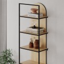 Βιβλιοθήκη Archy Megapap χρώμα sapphire oak 53x31,7x180εκ.