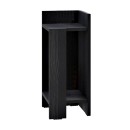 Κομοδίνο Elos Megapap δεξί χρώμα black wood 25x27x60εκ.