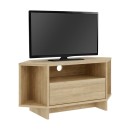 Έπιπλο τηλεόρασης γωνιακό Viva Megapap χρώμα sapphire oak 95,7x35,4x45εκ.