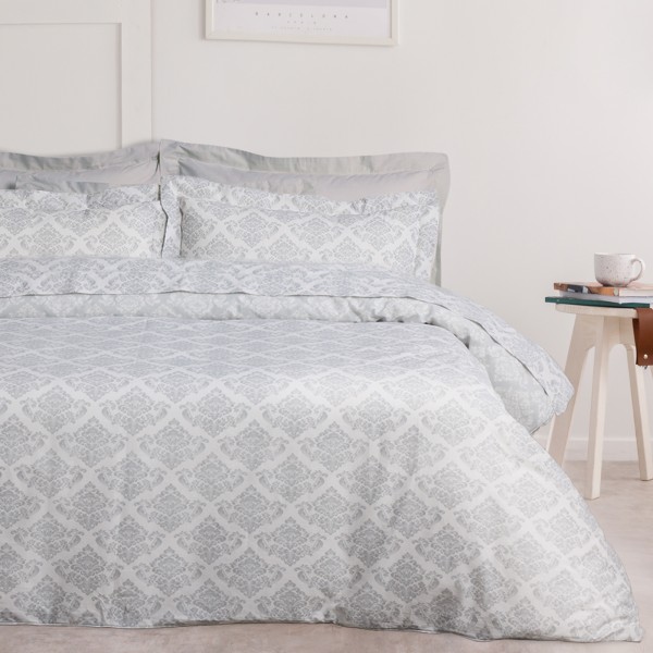 DAS HOME ΣΕΤ ΣΕΝΤΟΝΙΑ ΥΠΕΡΔΙΠΛΑ DAILY 3182 ECRU, GREY