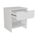 Κομοδίνο Mida Megapap χρώμα λευκό 45x40x52εκ.