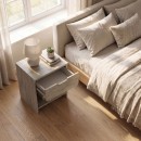 Κομοδίνο Mida Megapap χρώμα travertine 45x40x52εκ.