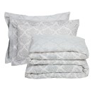 DAS HOME ΣΕΤ ΠΑΠΛΩΜΑΤΟΘΗΚΗ ΥΠΕΡΔΙΠΛΗ DAILY 3182 ECRU, GREY